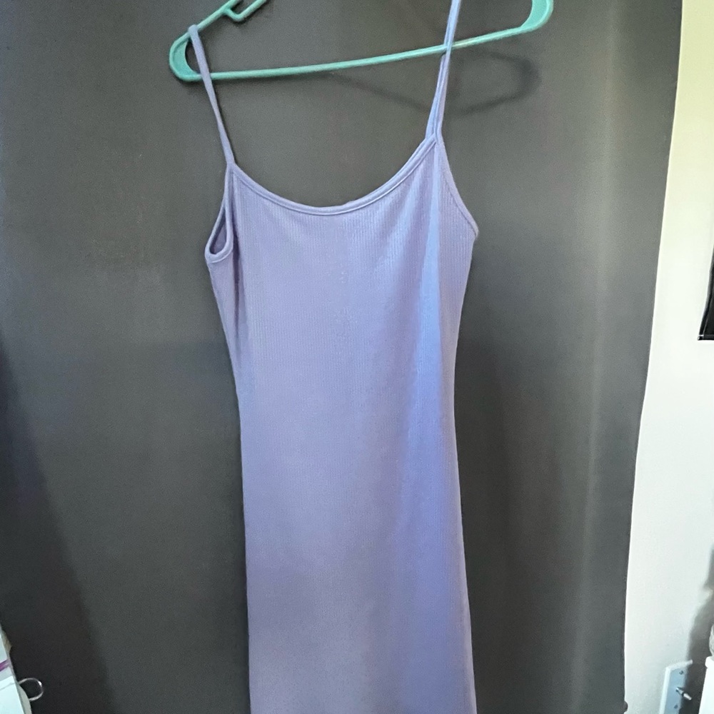 Purple tight dress
